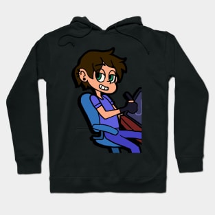 Cartoonist sticker Hoodie